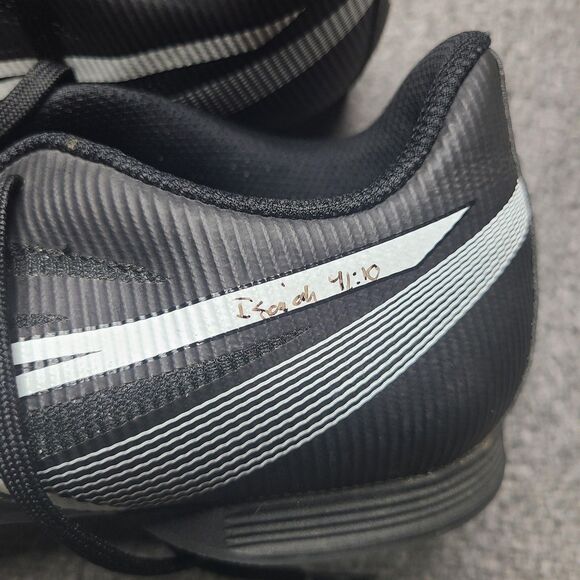 ASICS Hyper MD 7 Track Shoes Mens Size 9 Black White Spikes G502J Isaiah 41:10 - Picture 10 of 11